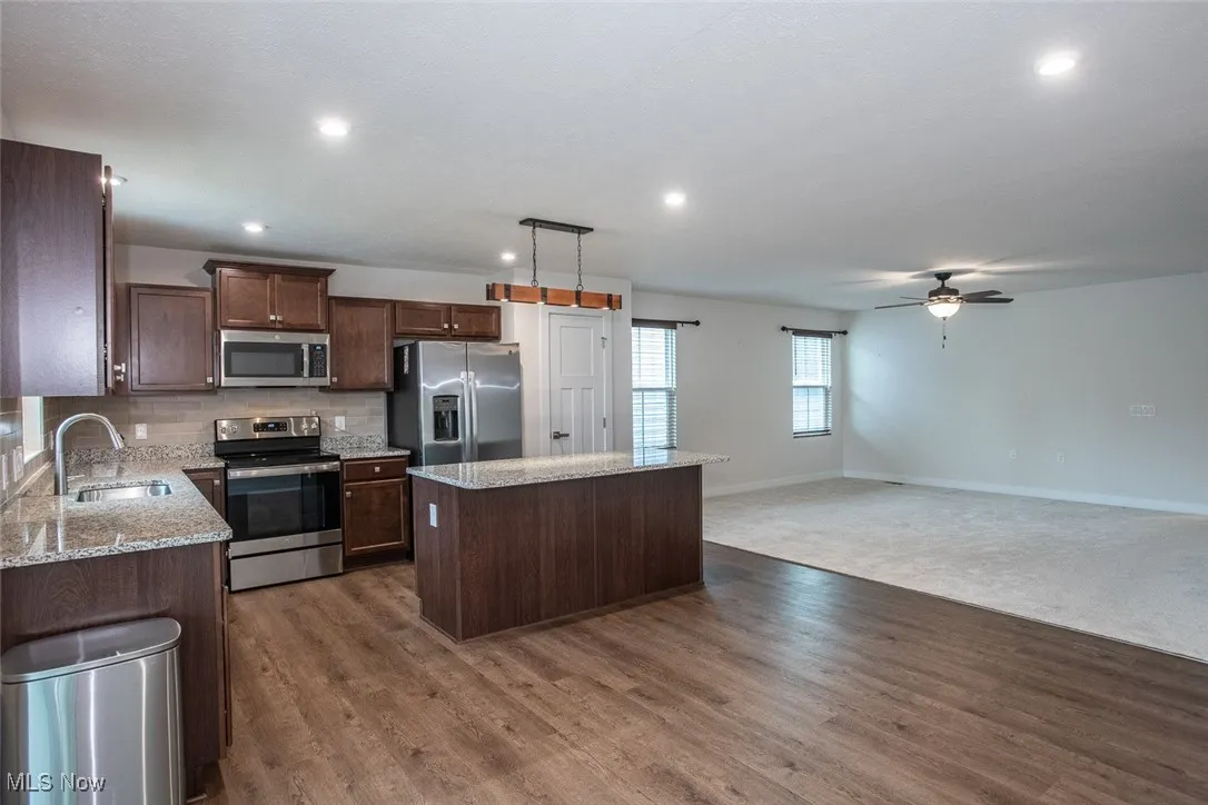 Open kitchen/family room and large dining area big enough for a long table!