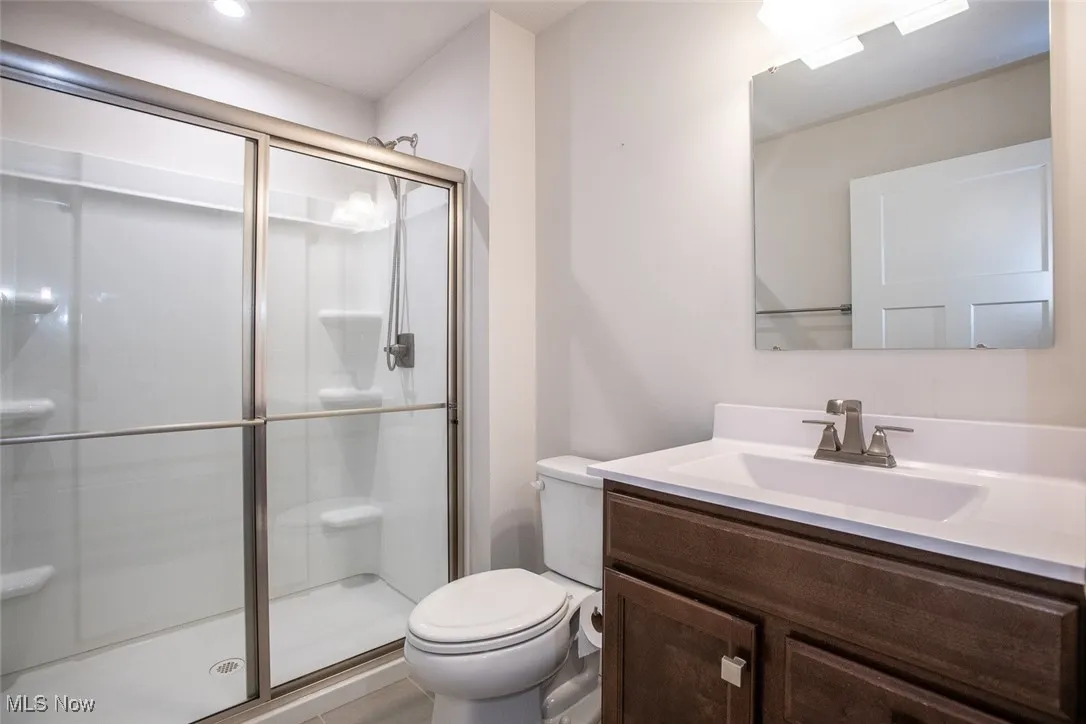 Second full bath with a walk in shower