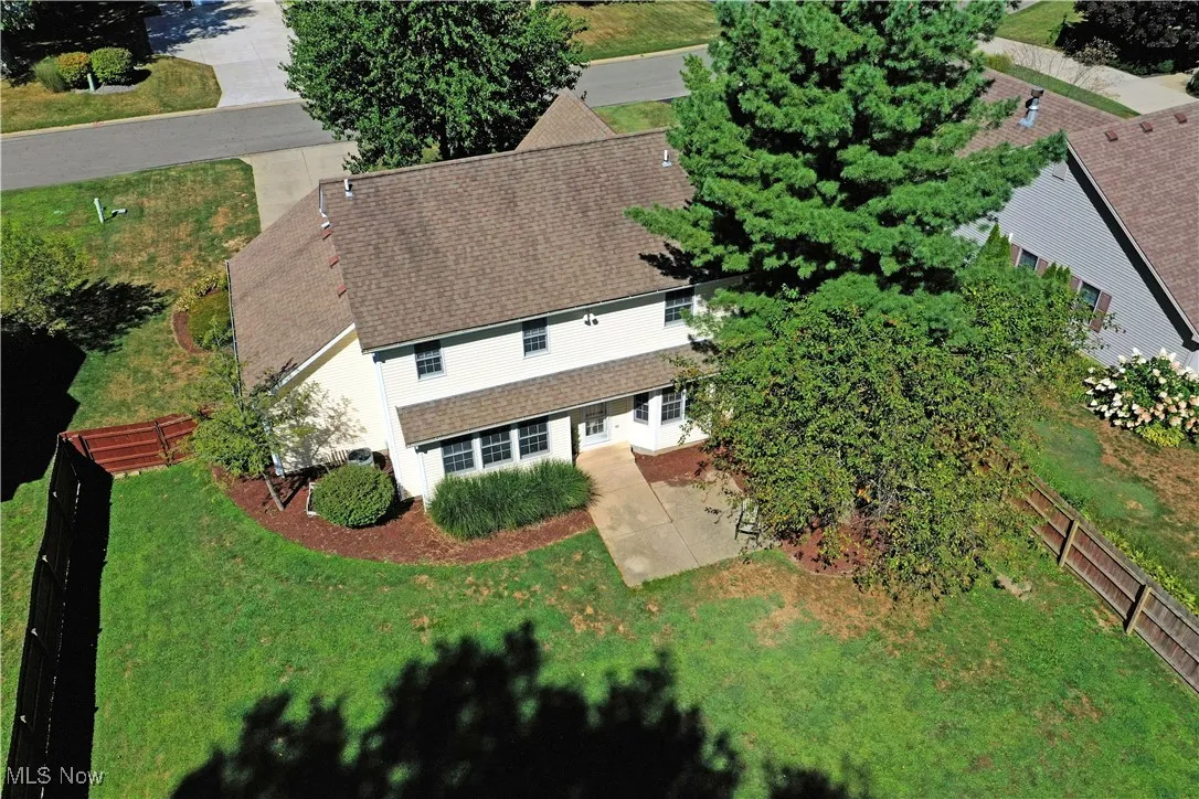 View from above of property