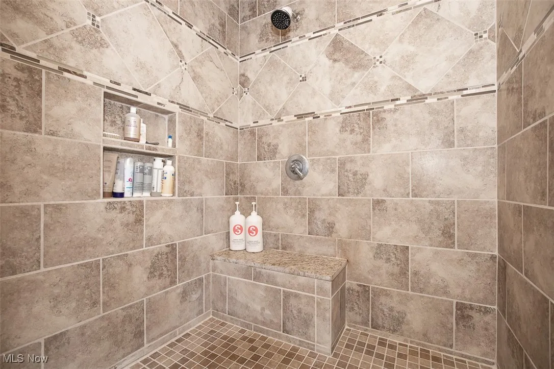 Enormous tiled shower