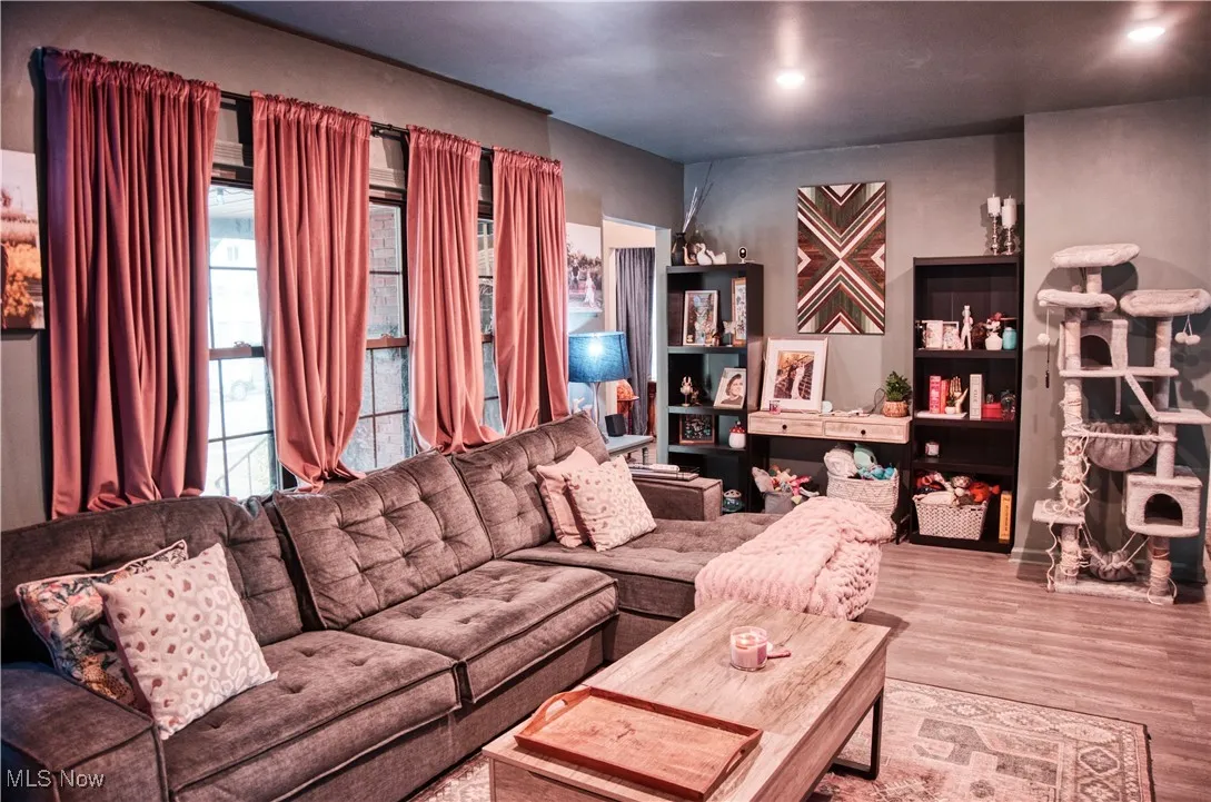 Living room with LVT floors