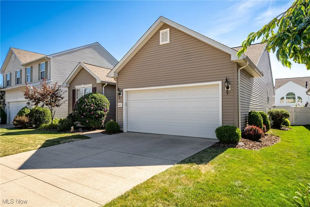 Traditional-style home featuring concrete driveway and an attached garage