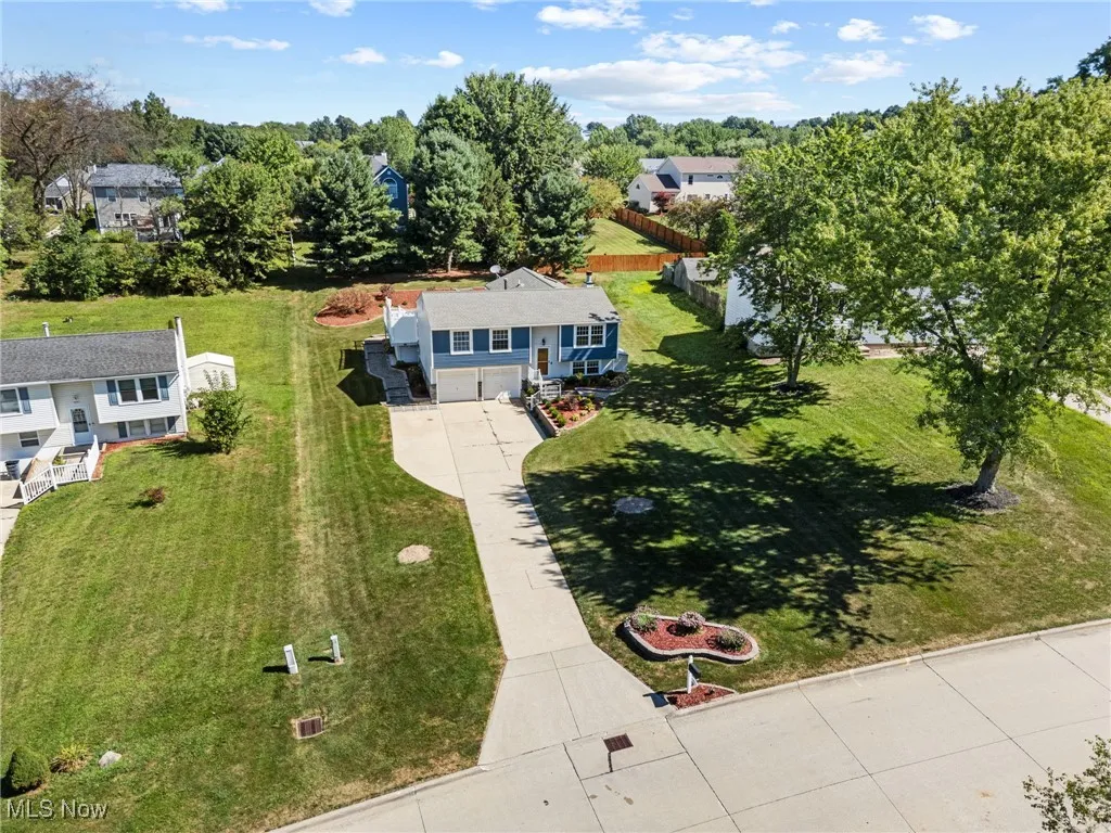 View from above of property