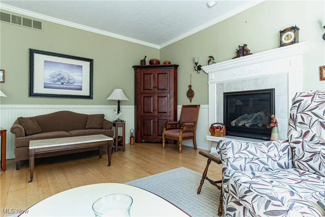 Great room with propane fireplace