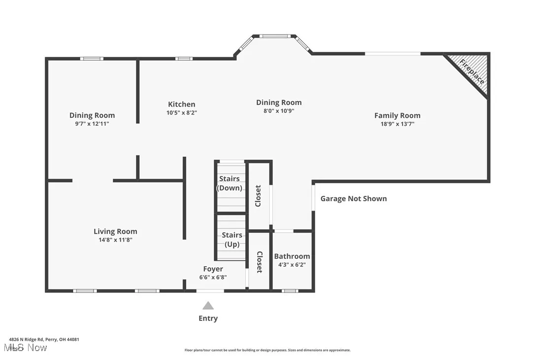 4826 N Ridge Road, Perry, Ohio 44081,MLS Now Listing ID