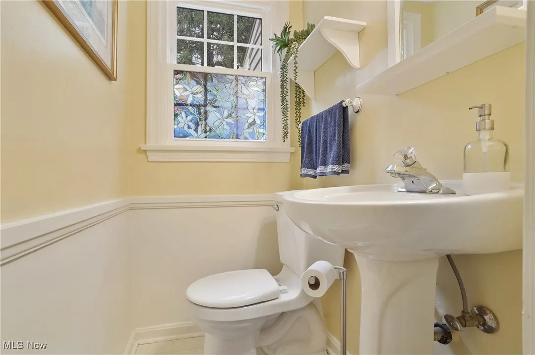 First floor half bath