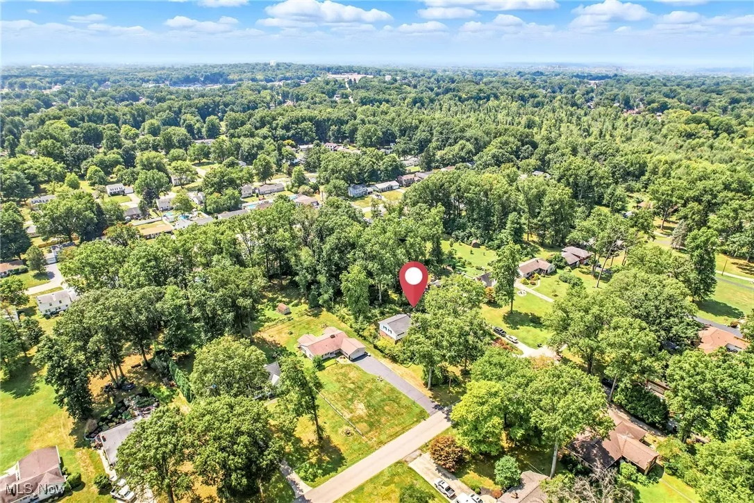 Aerial view of property's location