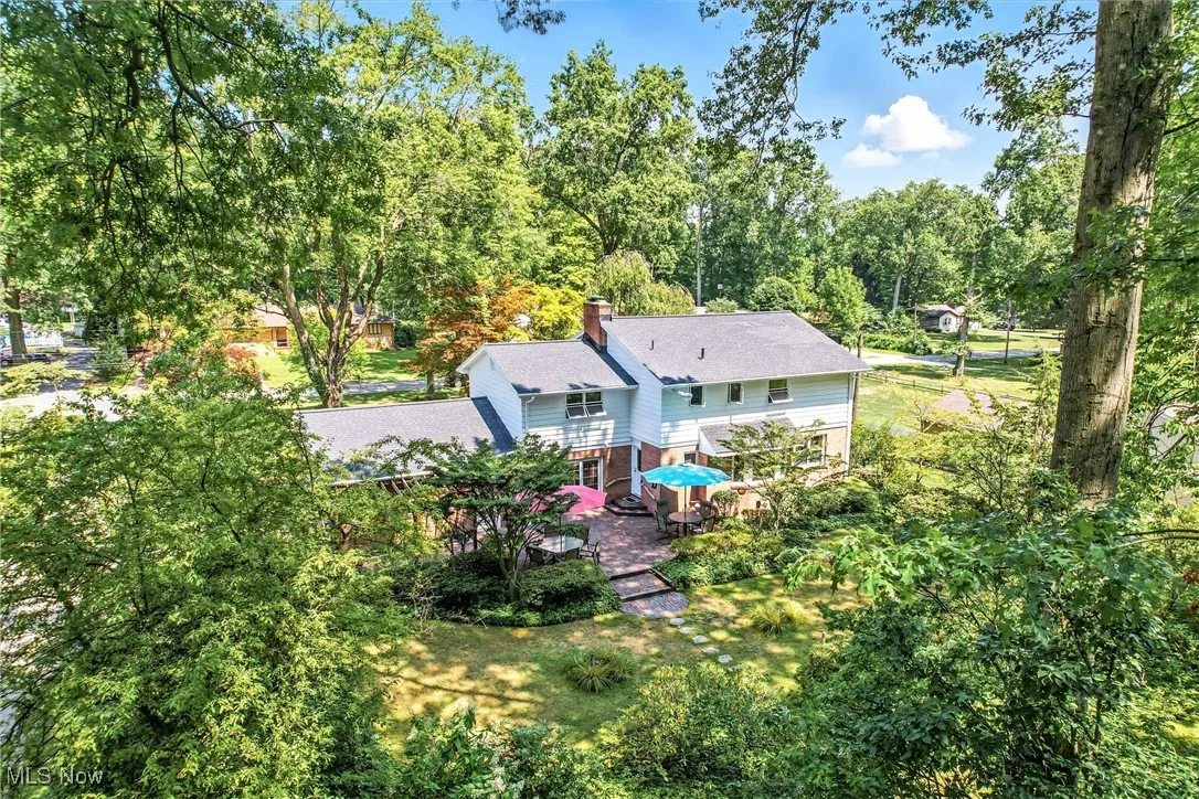 View from above of property