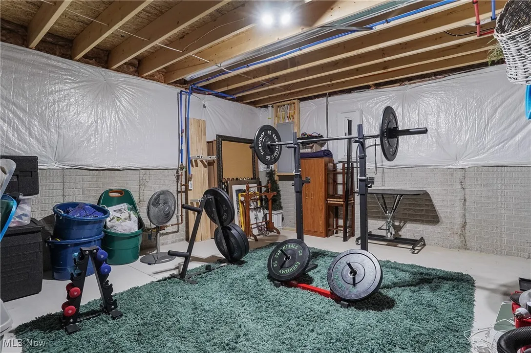 View of workout area