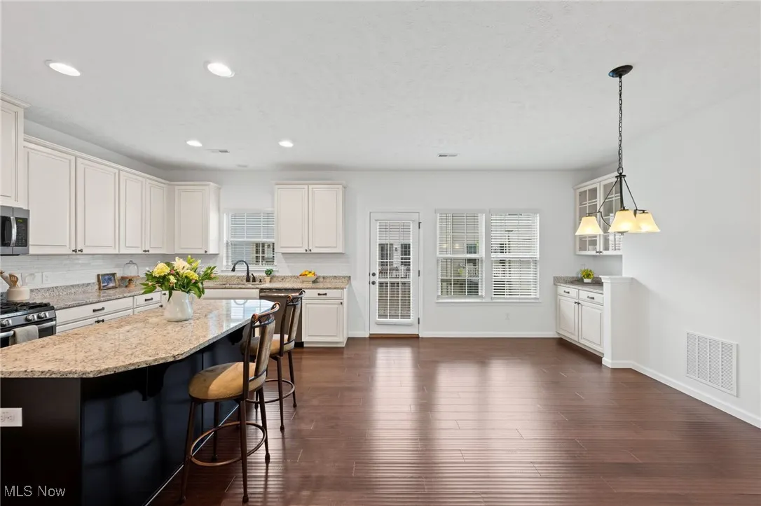 Dining area opens into the kitchen