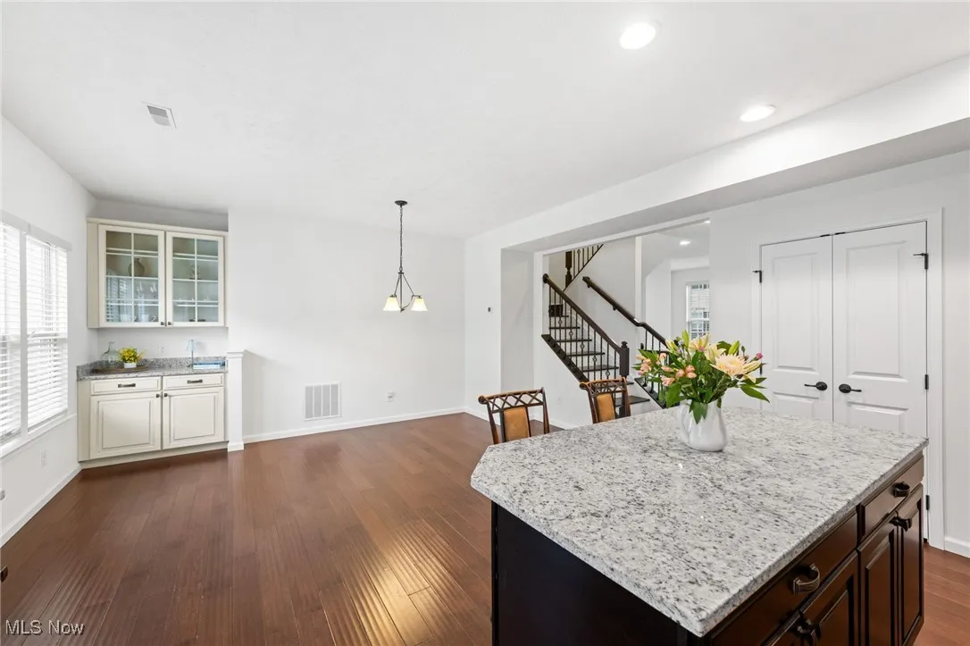 Dining area opens into the kitchen