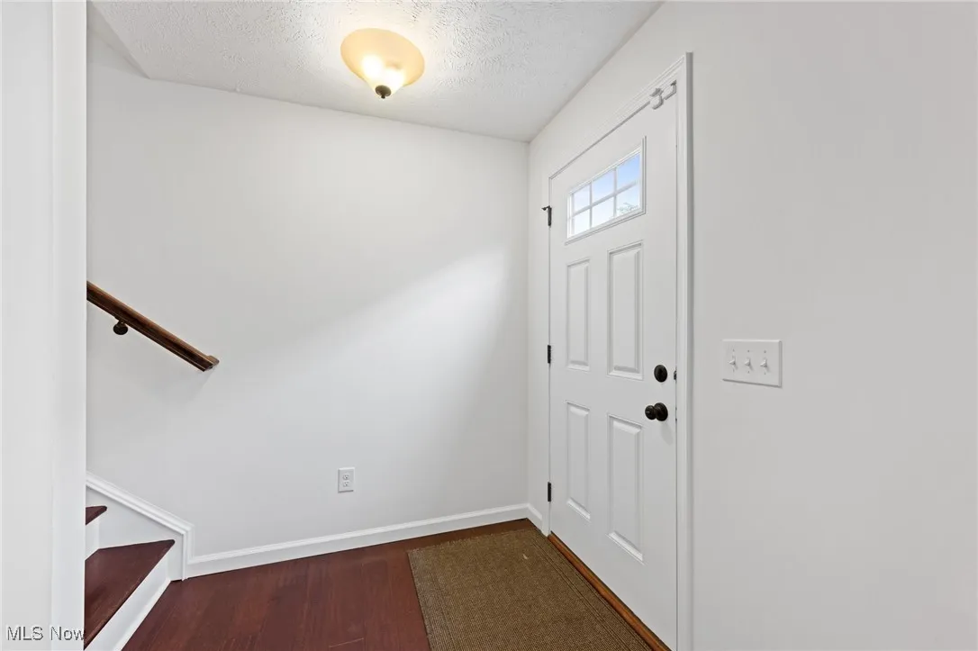 Entryway with wood-style flooring