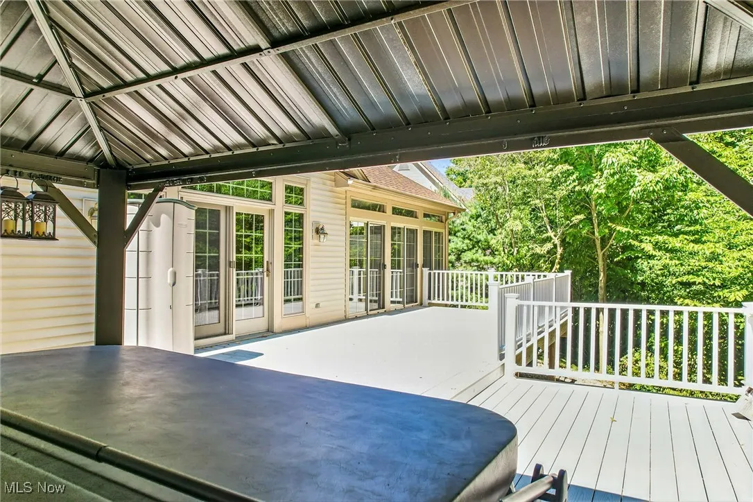 Gazebo covered hot tub - stay with home!