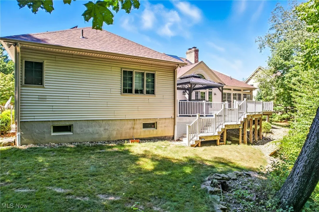 Rear view of house