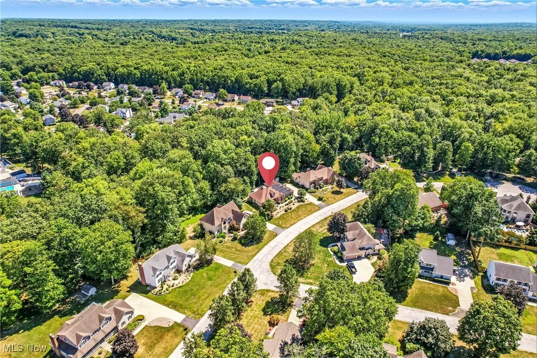 Aerial perspective of neighborhood