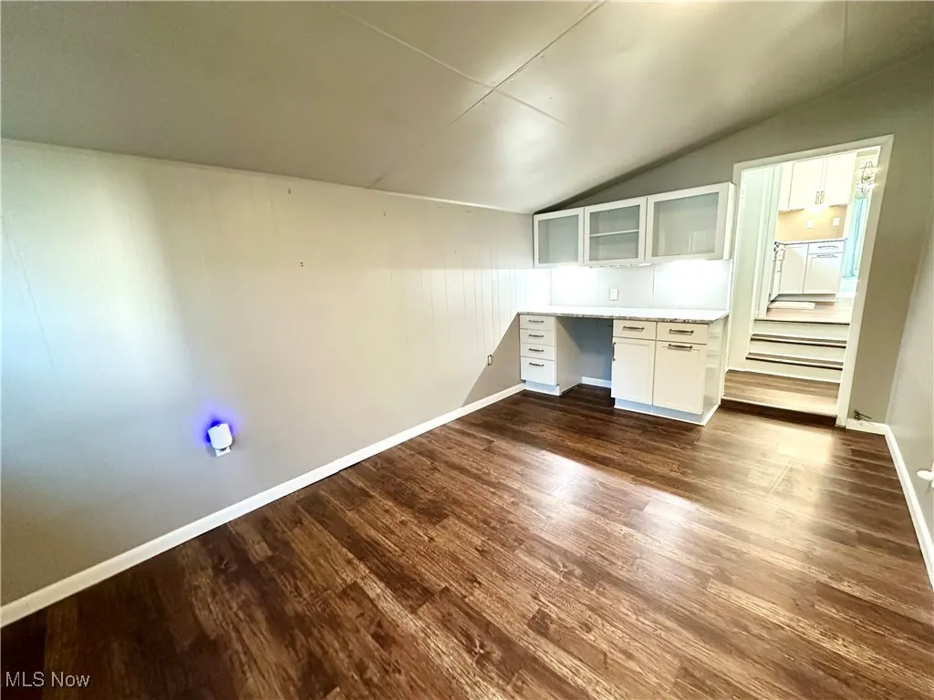 Family room with wood-style flooring