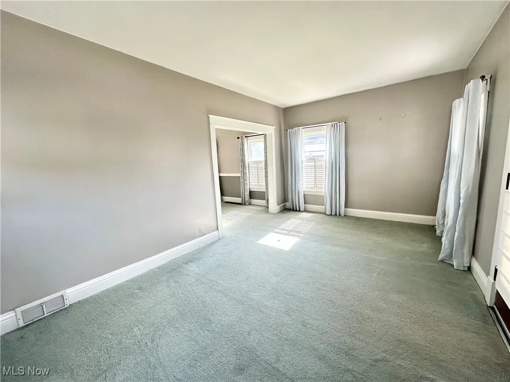 Living room with carpet