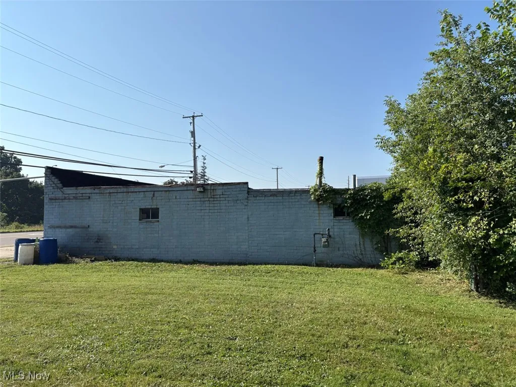 View of grassy yard