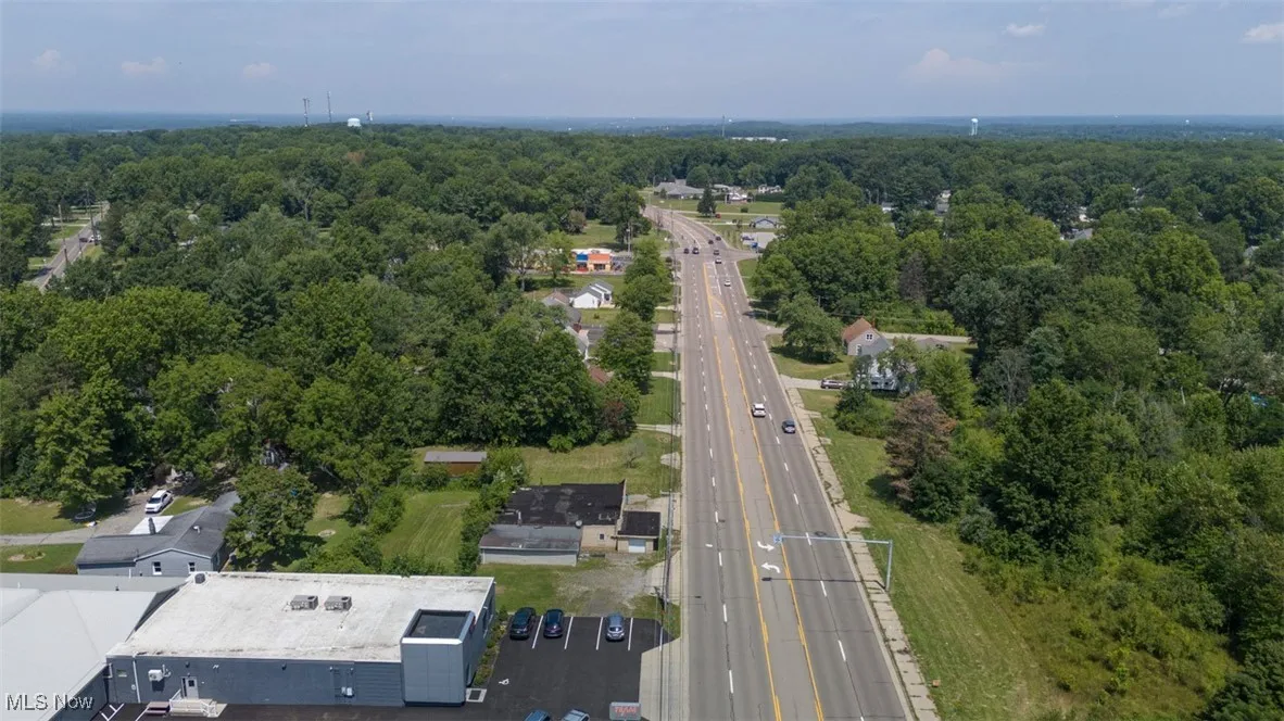 Aerial view of a highway