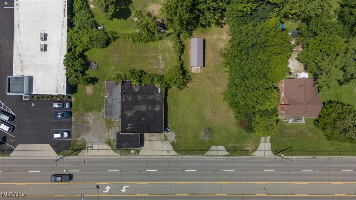 Aerial view of property's location