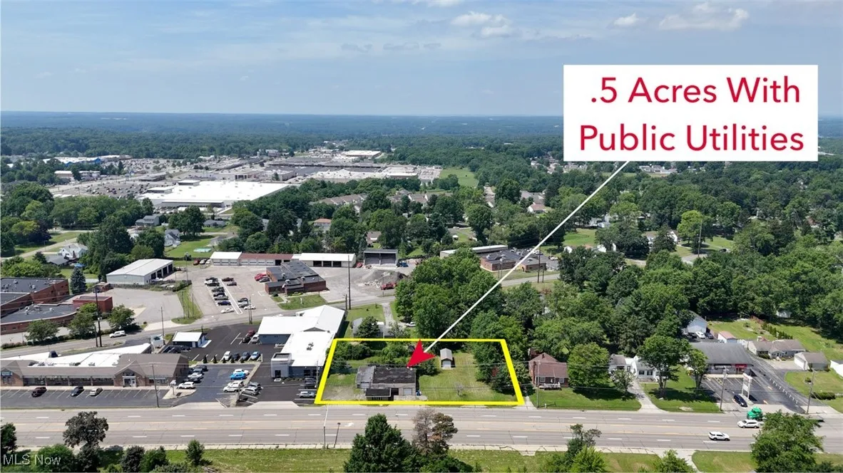 View of property location with property parcel outlined