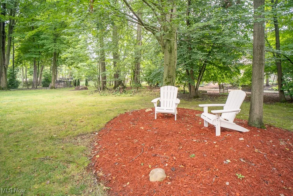 View of yard featuring view of scattered trees