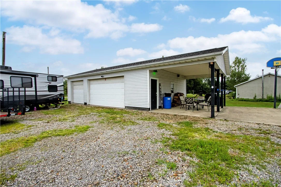 Garage with a detached garage