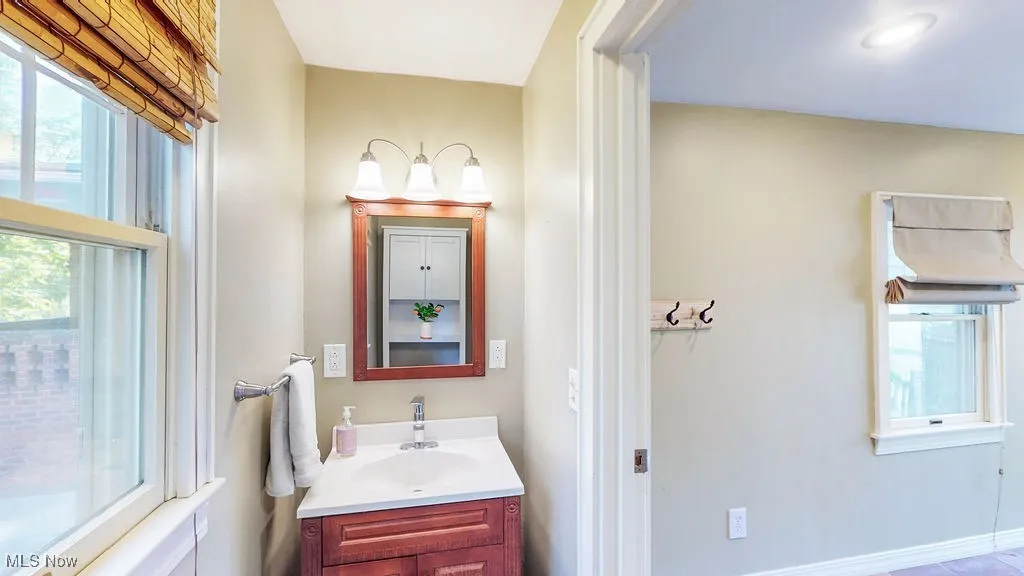 Half bath off mud room.