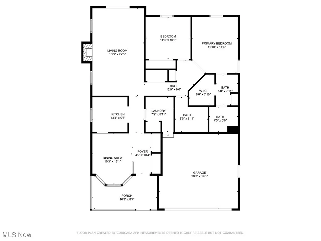 floor plan with dimensions