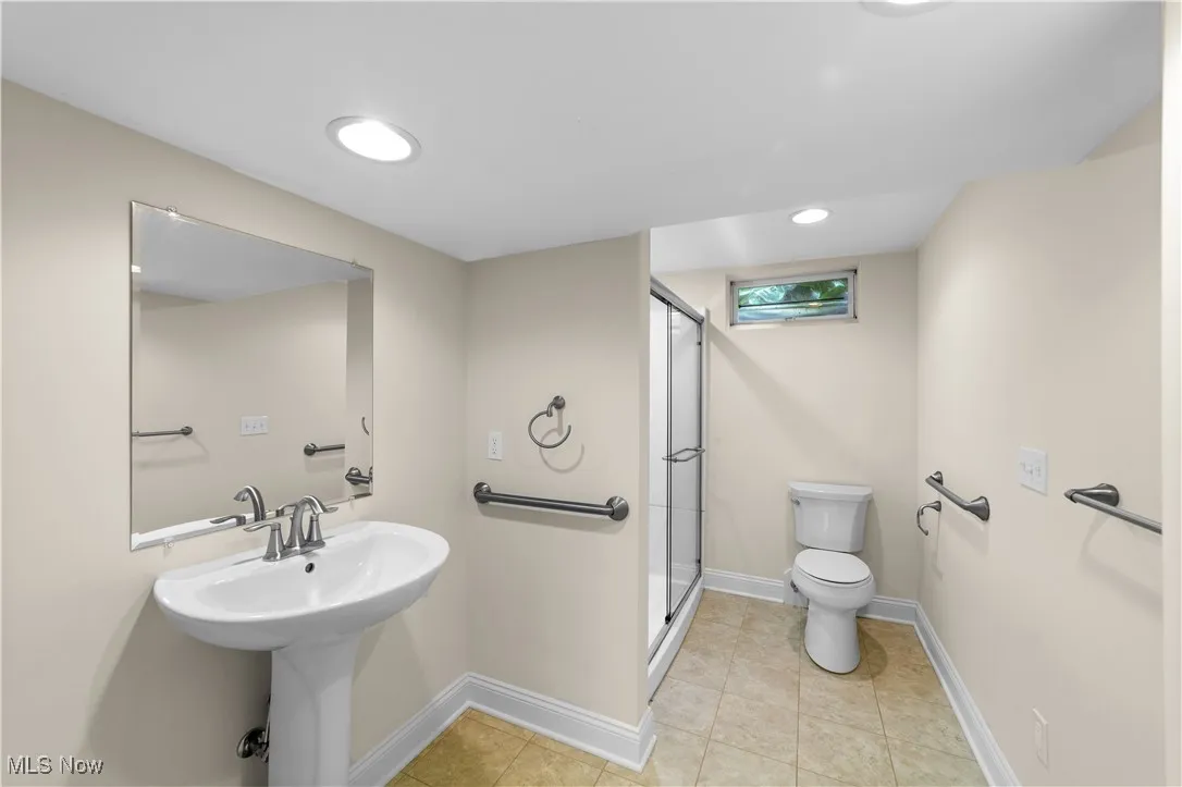 Full Bath in Lower Level