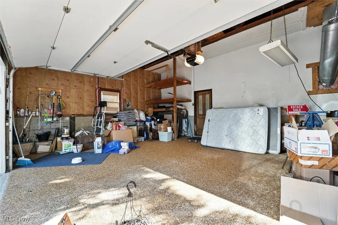 Interior of attached 2 car garage