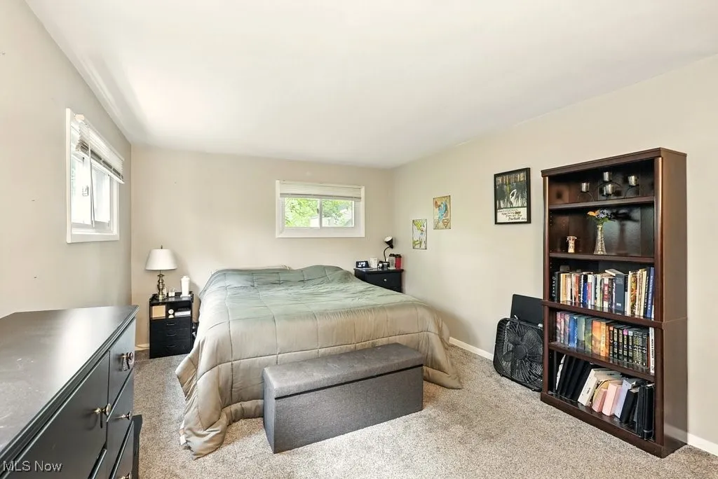 Carpeted bedroom