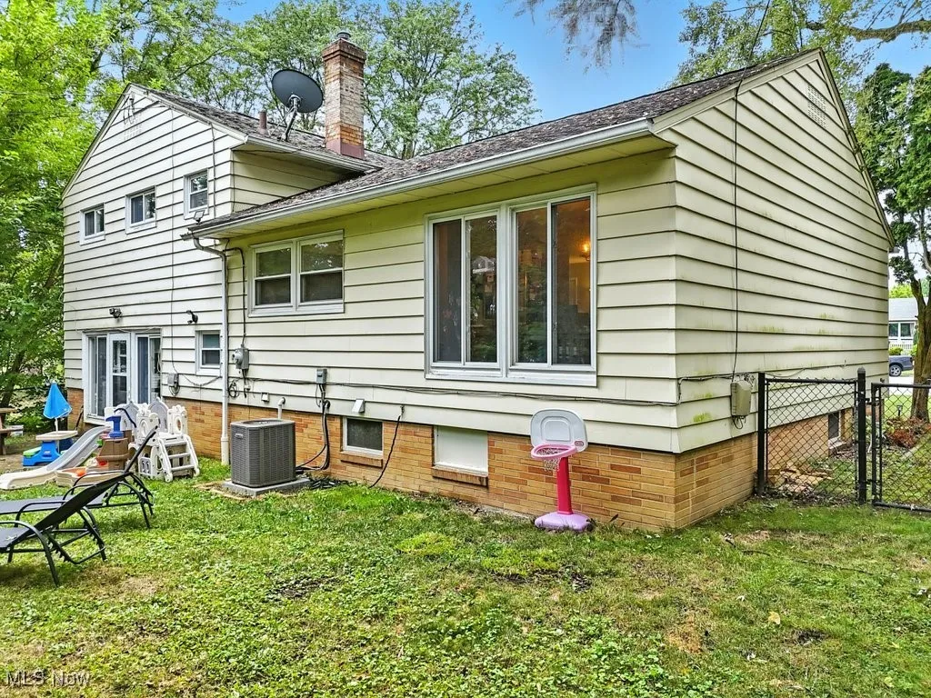 Rear view of house