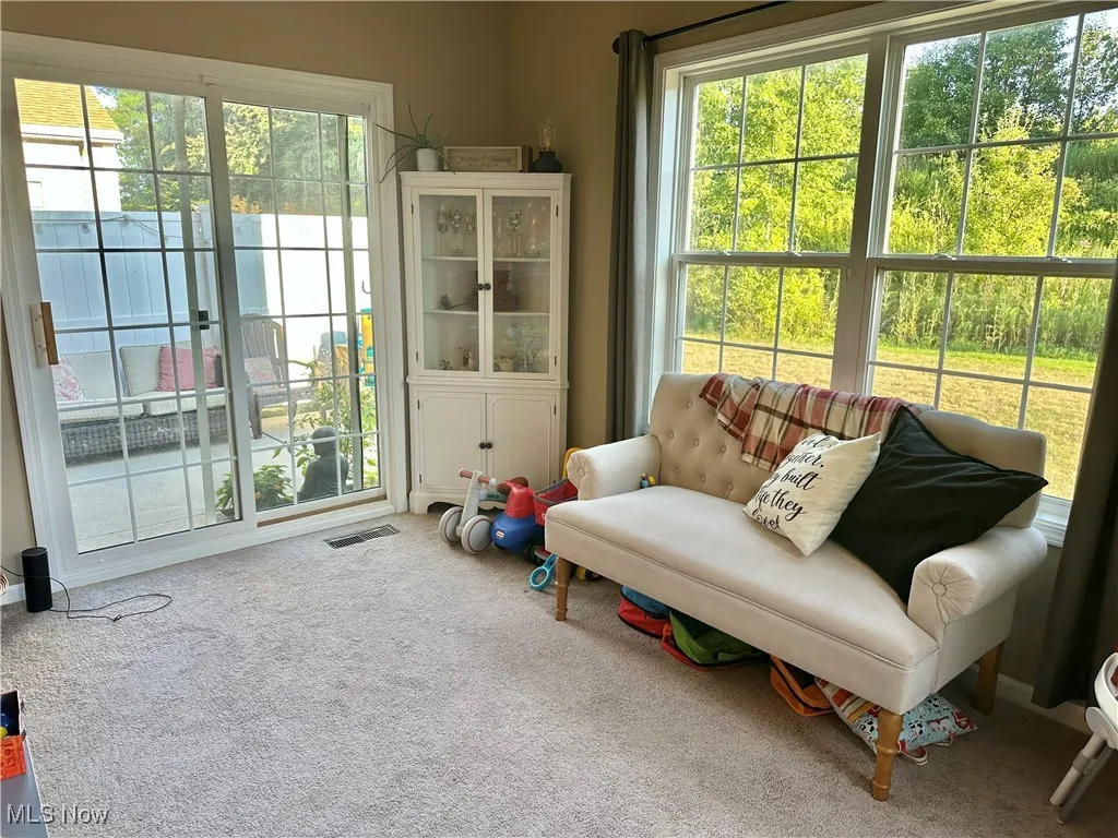 Sunroom / solarium with healthy amount of natural light