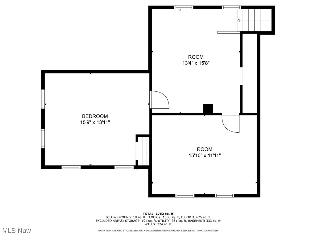 View of room layout