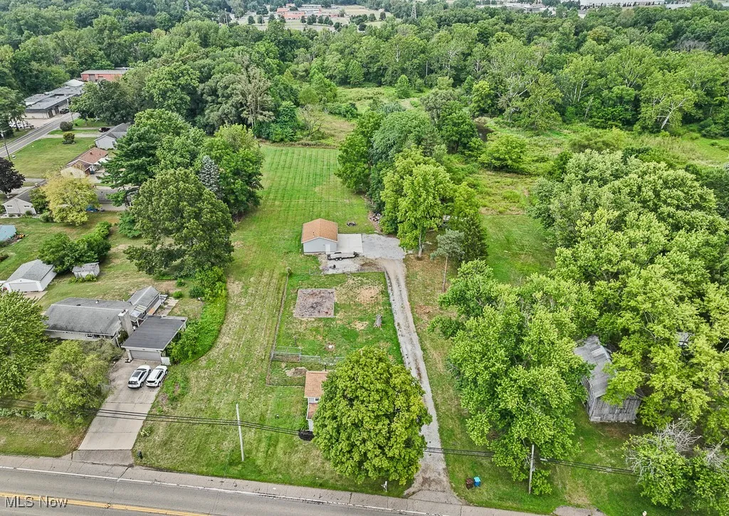 Aerial view of property's location