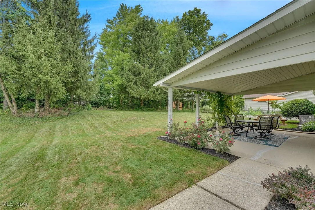 Spacious backyard