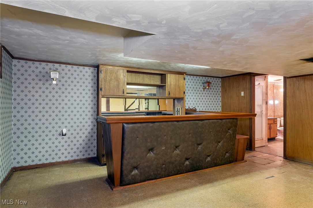 Basement bar area