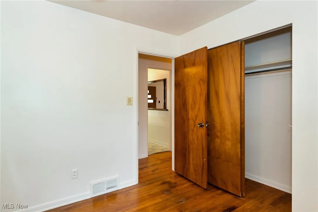 Bedroom being used as a laundry room