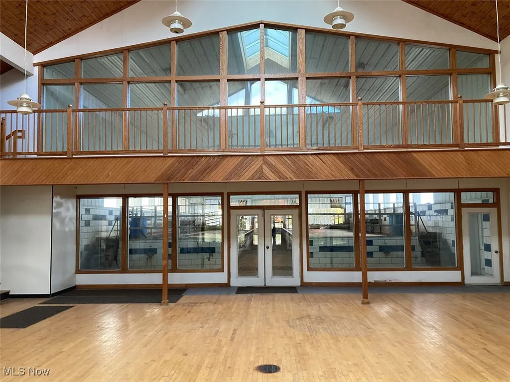 Entrance to property with french doors