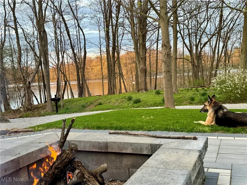View of Lake during fall