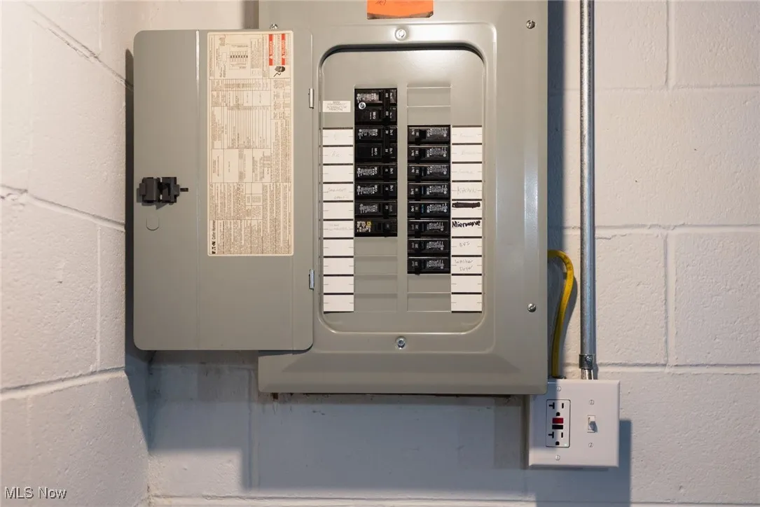 Utility room featuring electric panel