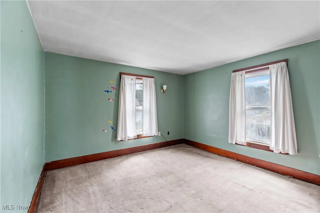 Empty room featuring healthy amount of natural light and carpet