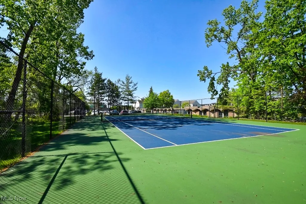 View of tennis court