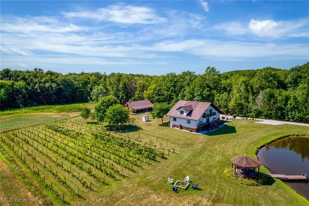 View from above of property