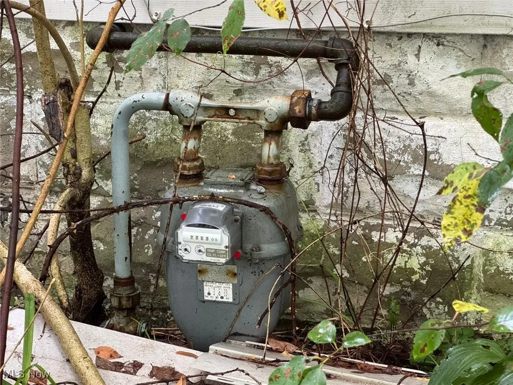 Utility room featuring gas meter