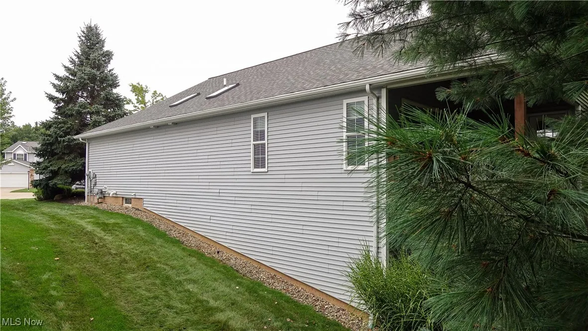 side view of the home.