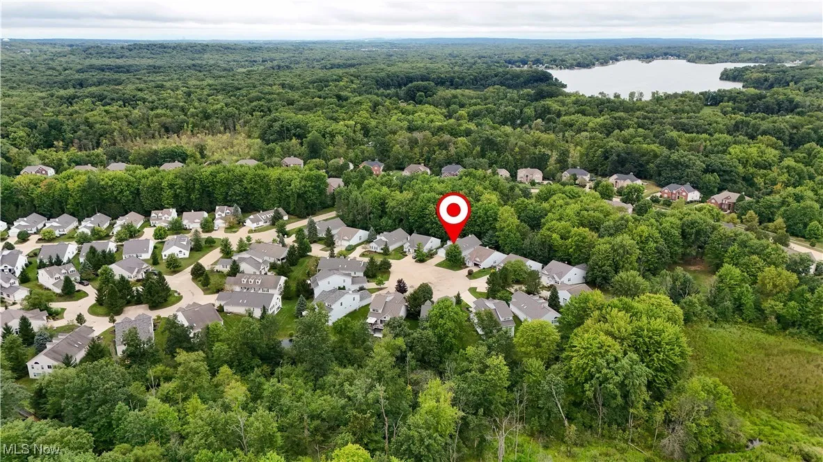 drone view of the home.