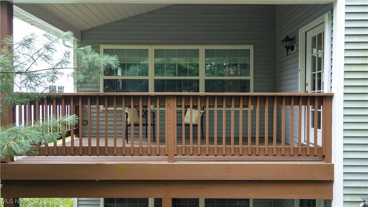 first floor deck off great room and master bedroom.