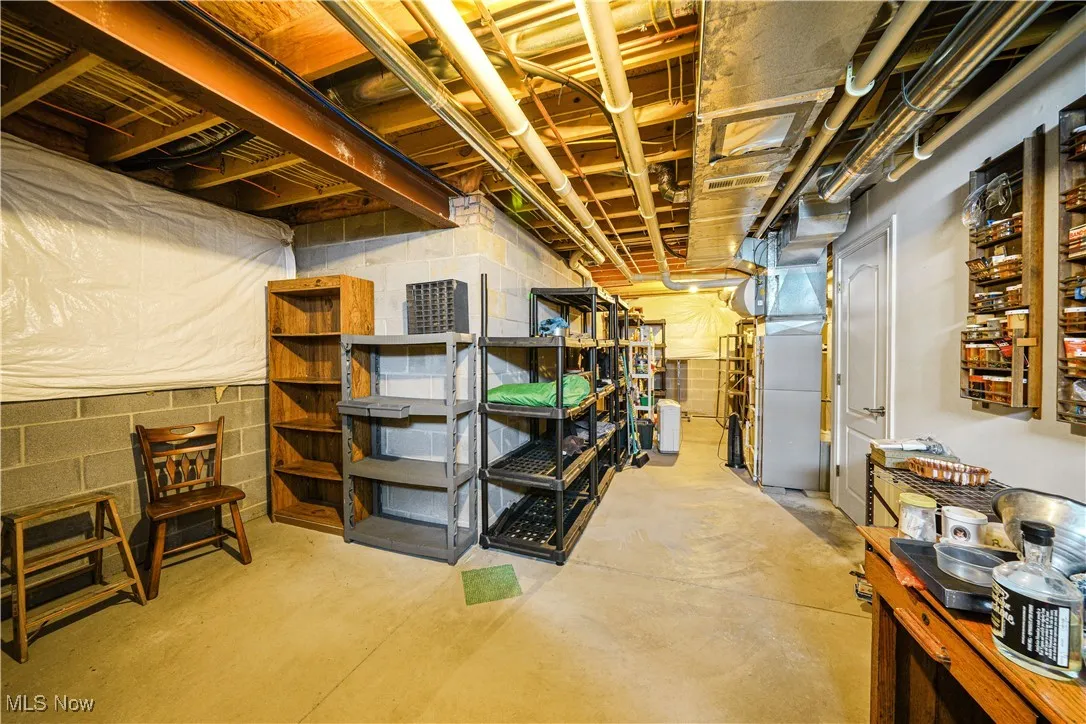 great storage area.  Newer HVAC and hot water heater.